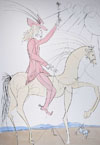 Cavalier  la rose - Horseman with rose