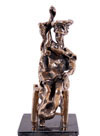 Don Quixote seated - Don Quichotte assis (Clot collection) Click to ZOOM
