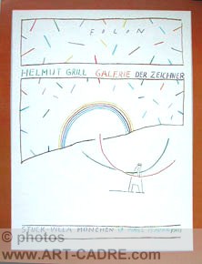 Helmut Grill Galerie der Zeichner expo ma - avr 1983 Munchen Click to ZOOM