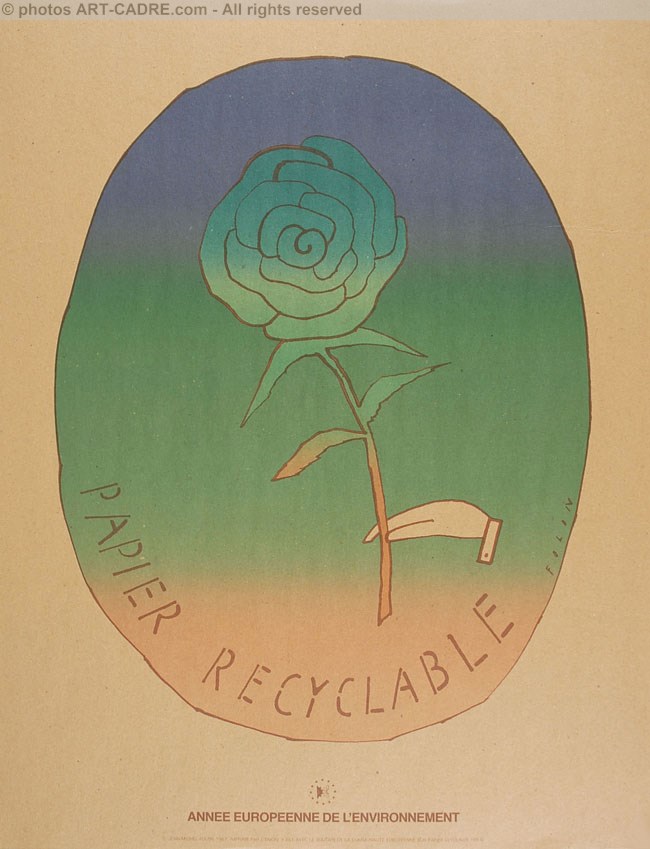 Papier Recyclable (La rose) Clickez pour zoomer