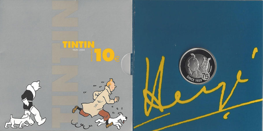 75me anniversaire de Tintin (Monnaie Royale de Belgique) Clickez pour zoomer